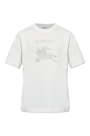Biały T-shirt 'Harriston' Burberry - Vitkac Polska